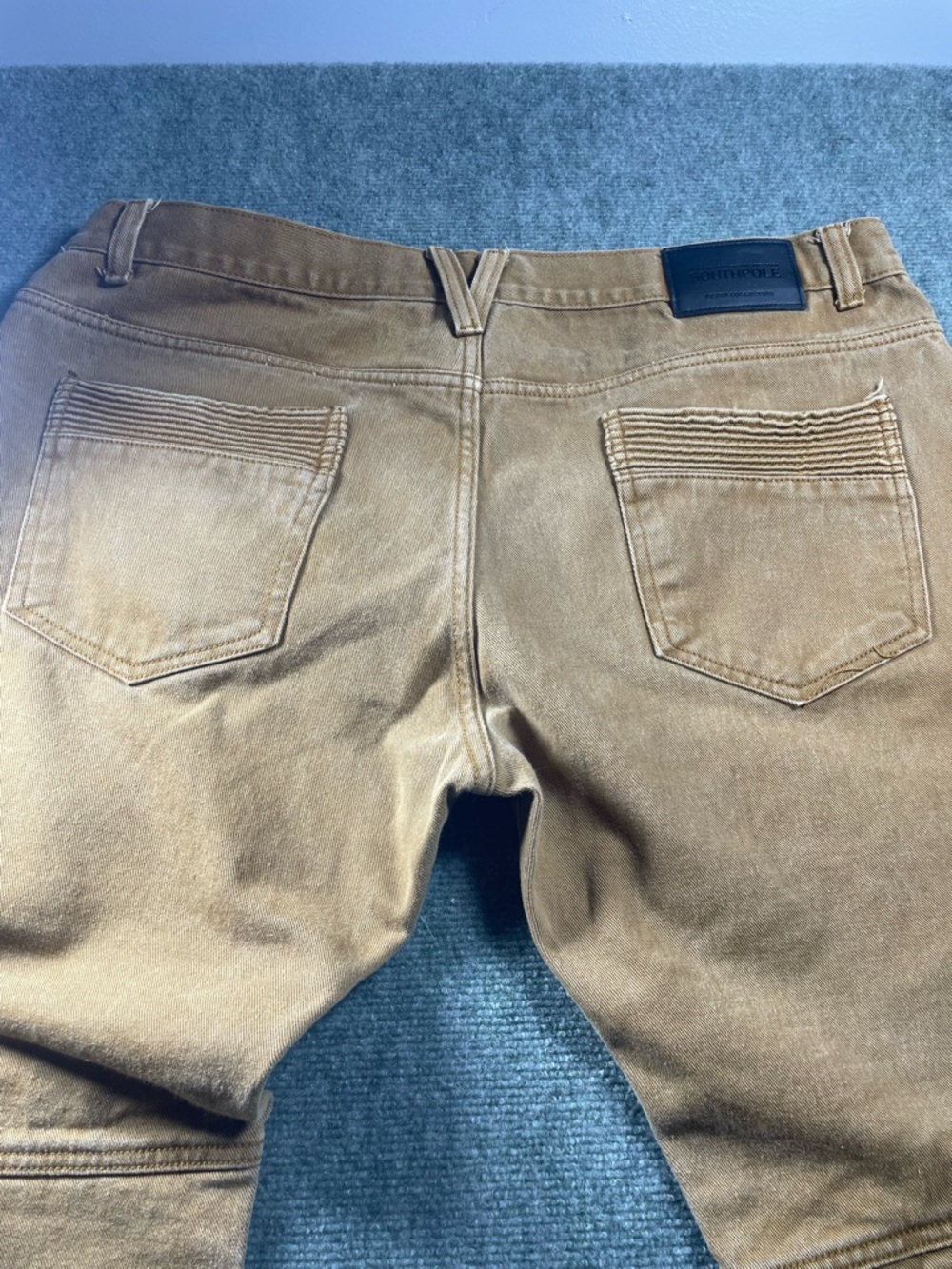 South‎ Pole Men's Tan Ribbed-Knee Chino Pants - Picture 11 of 14